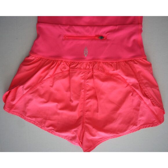 Free People Movement OB1227782 Women's Sz S Hot Pink Righteous Runsie Romper - Picture 4 of 7